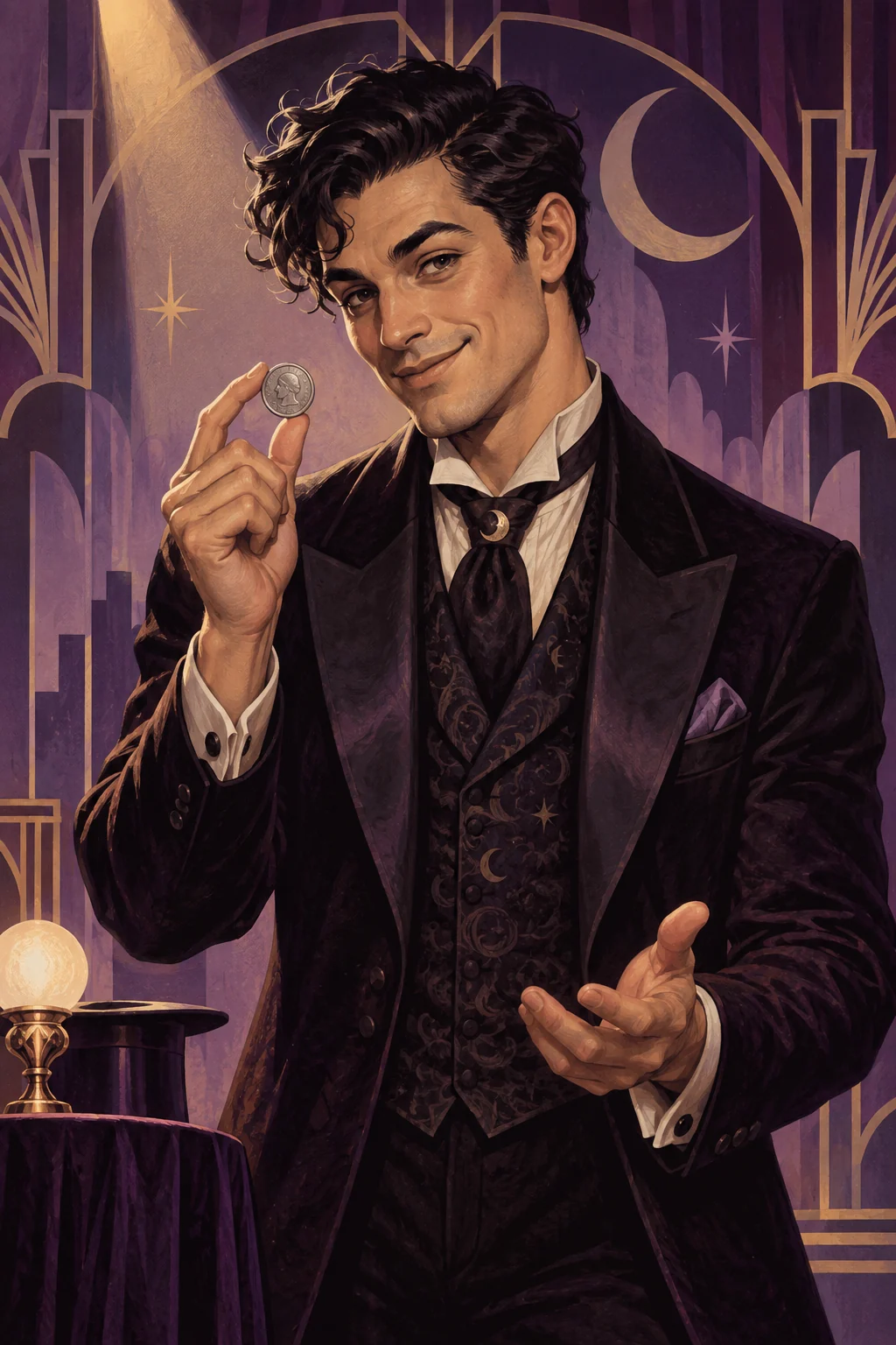 Illustrated fictional character Milo Moon